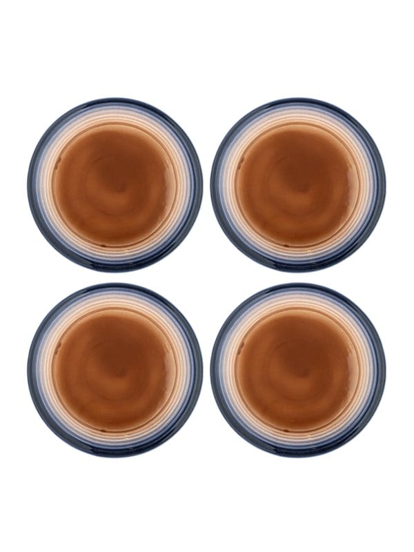 Bloomingville - Tatum Tallerken, Multifarvet, Stentøj, D27xH2,5 cm, Set of 4