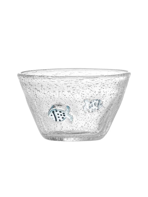 Bloomingville - Finney Skål, Klar, Glas, D10,5xH7 cm