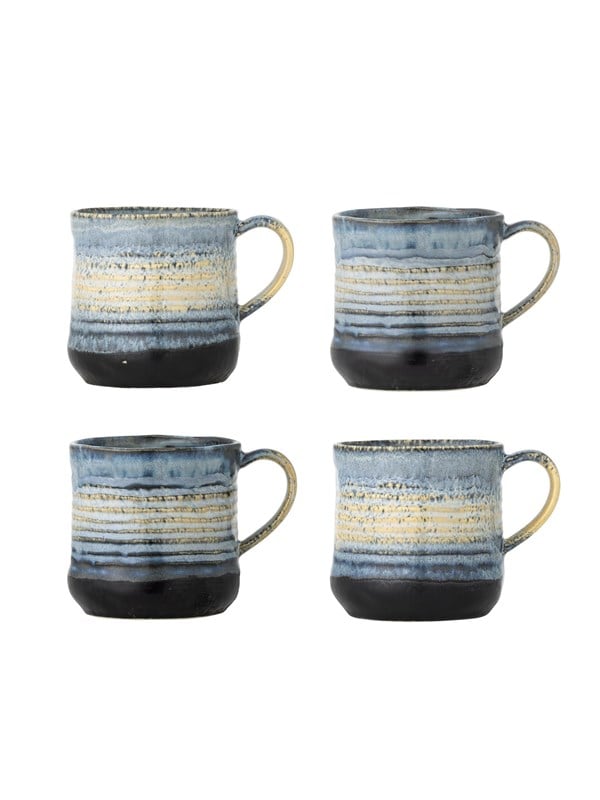 Bloomingville - Deana Krus, Multifarvet, Stentøj, D8,5xH9 cm, Set of 4