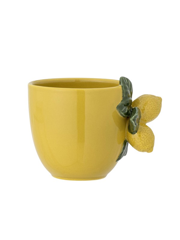 Bloomingville - Limone Kop, Gul, Stentøj, D13xH10 cm