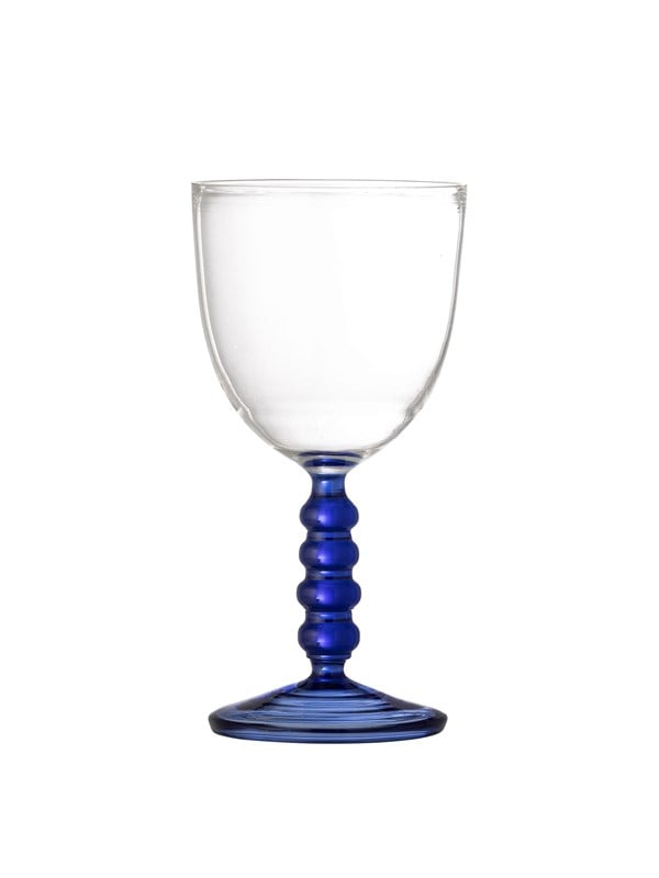 Bloomingville - Noemi Vinglas, Blå, Glas, D9xH17 cm