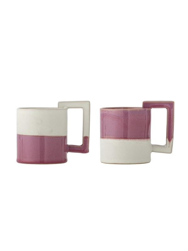 Bloomingville - Ranya Krus, Multifarvet, Stentøj - Ø8,5 Ã H10 cm, sæt med 2