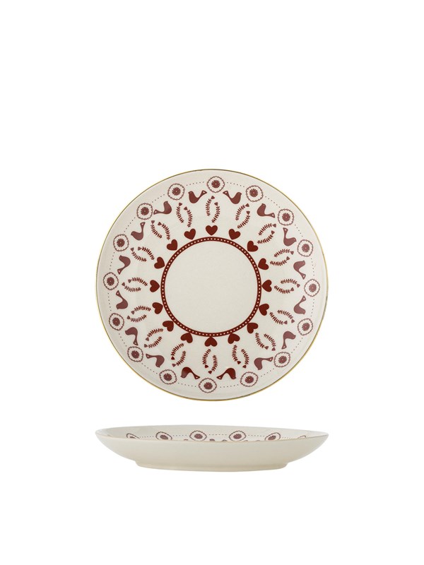 Bloomingville - Jolly Tallerken, Multifarvet, Stentøj, D16xH3 cm