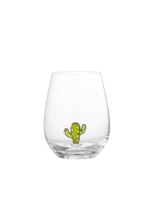 BLOOMINGVILLE Misa drikkeglas, m. kaktus - klar glas