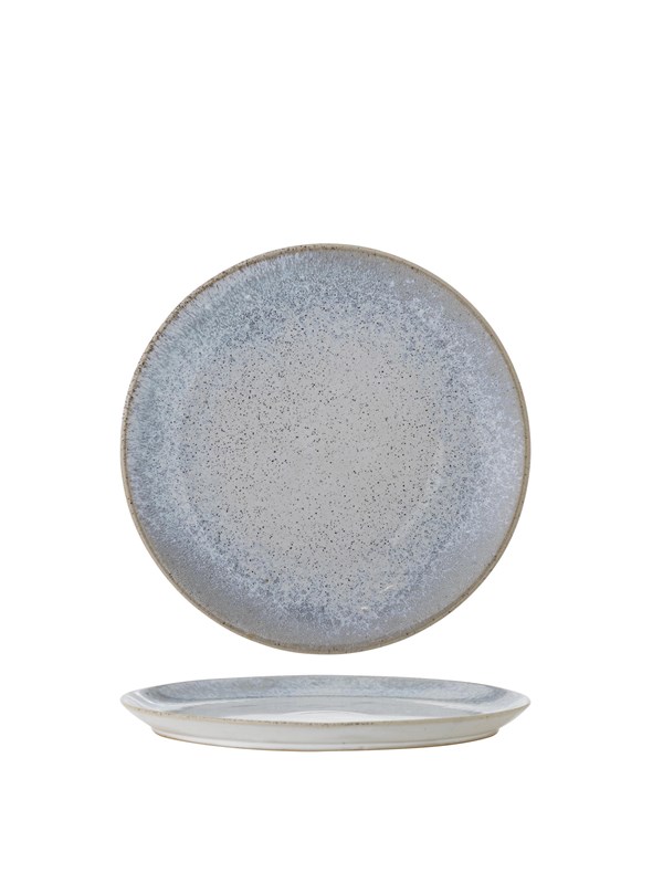 Bloomingville - Paula Tallerken, Blå, Stentøj, D20xH1,5 cm