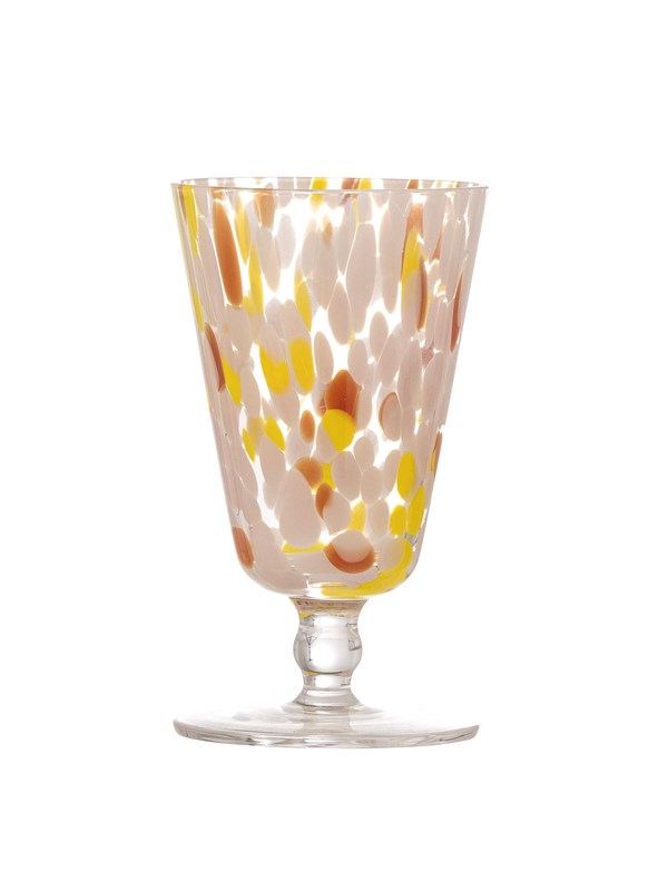 Bloomingville - Lilya Vinglas, Rosa, Glas - Ø8 Ã H14,5 cm