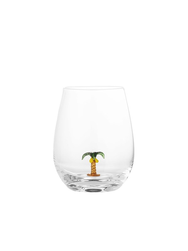 Bloomingville Misa drikkeglas 56 cl Clear-palm tree