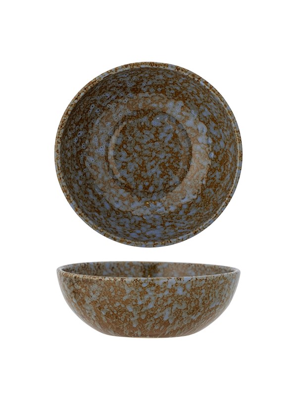 Bloomingville - Paula Skål, Blå, Stentøj, D16xH5 cm