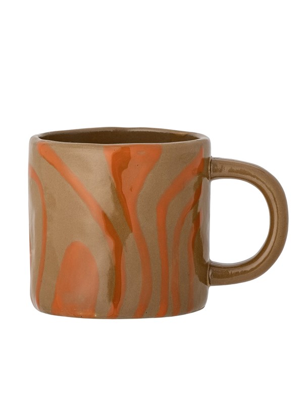 Bloomingville - Ninka Kop, Orange, Stentøj, D7,5xH8 cm