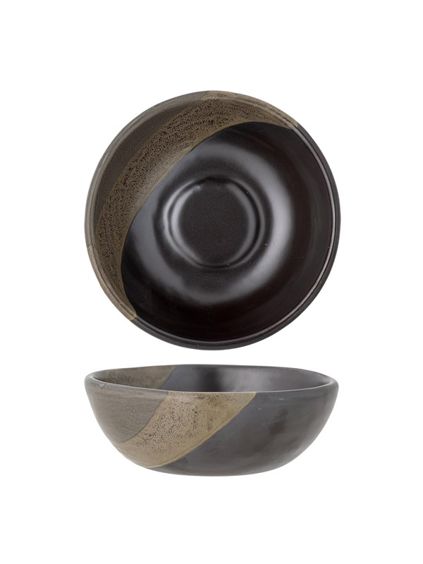 Bloomingville - Paula Skål, Brun, Stentøj, D16xH6 cm