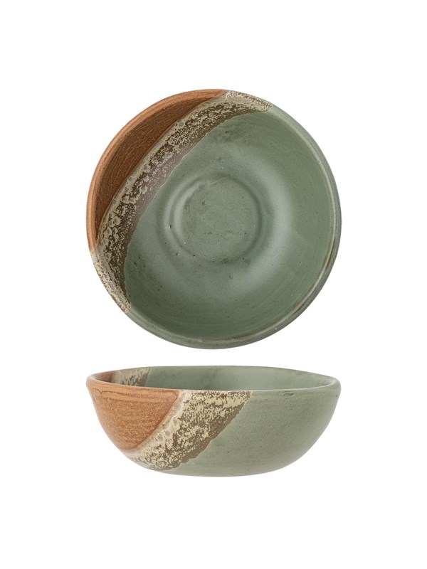 Bloomingville - Paula Skål, Grøn, Stentøj, D16xH6 cm