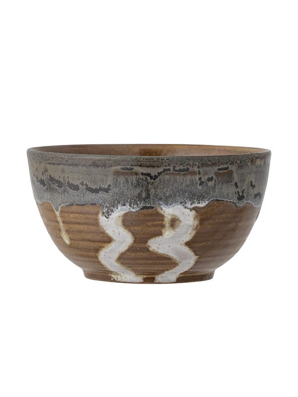 Serveringsskål Bloomingville Senna Ø14 cm stentøj brun