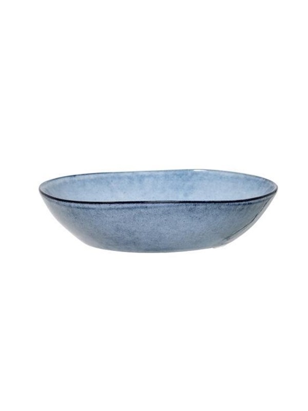 Skål Bloomingville Sandrine stentøj Ø22 cm 900 ml blå mikroovn- & opvaskemaskine-venlig