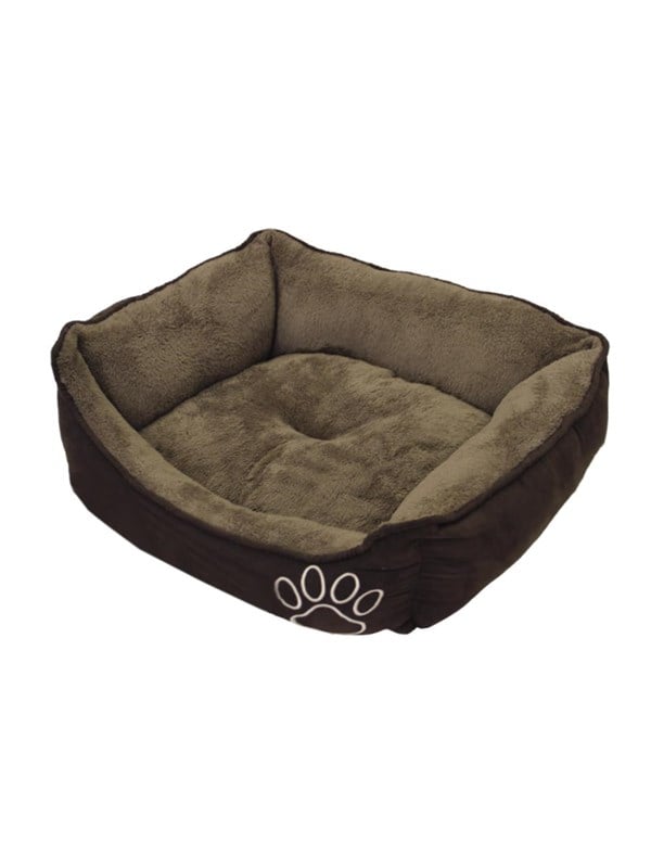 Komfortseng til hund firkantet Classic "MERO" brun - Brown - L x B x H: 65 x 51 x 18 cm