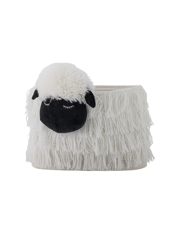 Bloomingville Mini - Dolly Kurv Til Børneværelse - Hvid - Polyester
