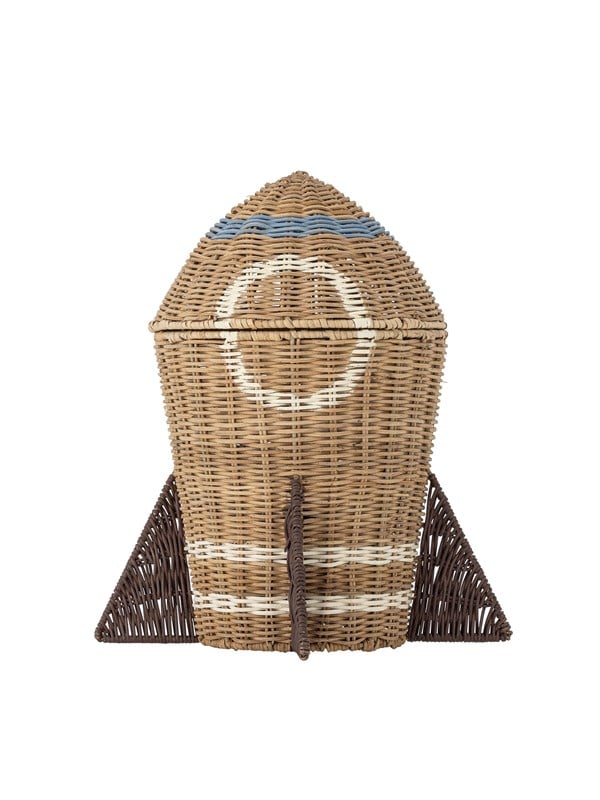 Bloomingville - Space Kurv m/låg, Natur, Rattan, D31xH35 cm