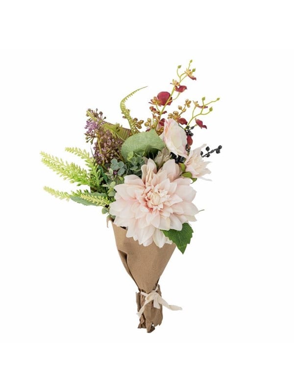 Bloomingville - Splendor Buket, Kunstige Blomster, D23xH45 cm, Rosa