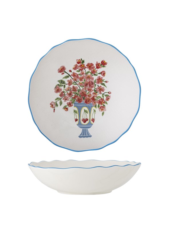 Bloomingville - Dorothy Skål, Multifarvet, Stentøj - Ø28 Ã H6,5 cm