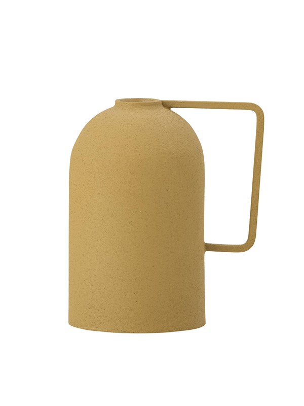 Lysestage/lysholder Bloomingville Idon i aluminium gul 15Ã9Ã13 cm mat finish