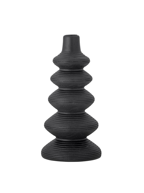 Creative Collection - Ari Lysestage, Sort, Fyr - Ø13,5 Ã H27,5 cm