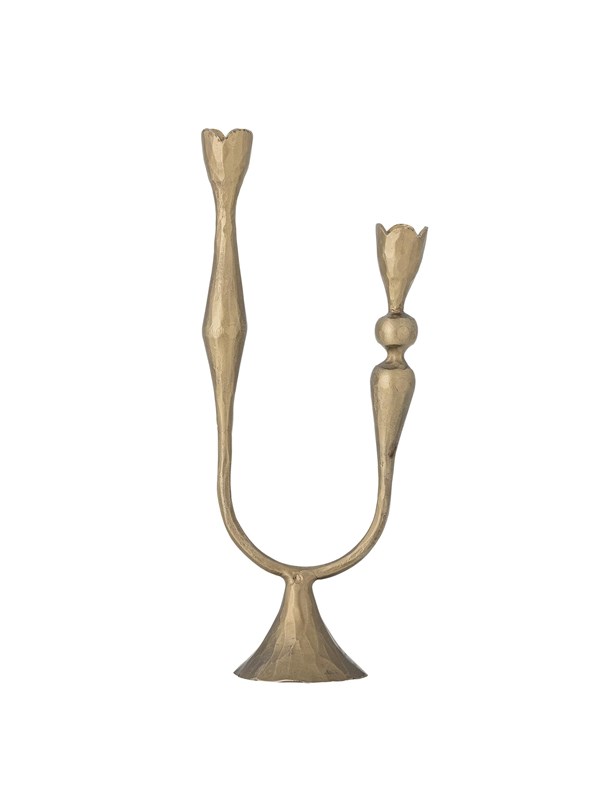 Bloomingville - Vesc Lysestage, Brass, Metal, H30,5xW12 cm