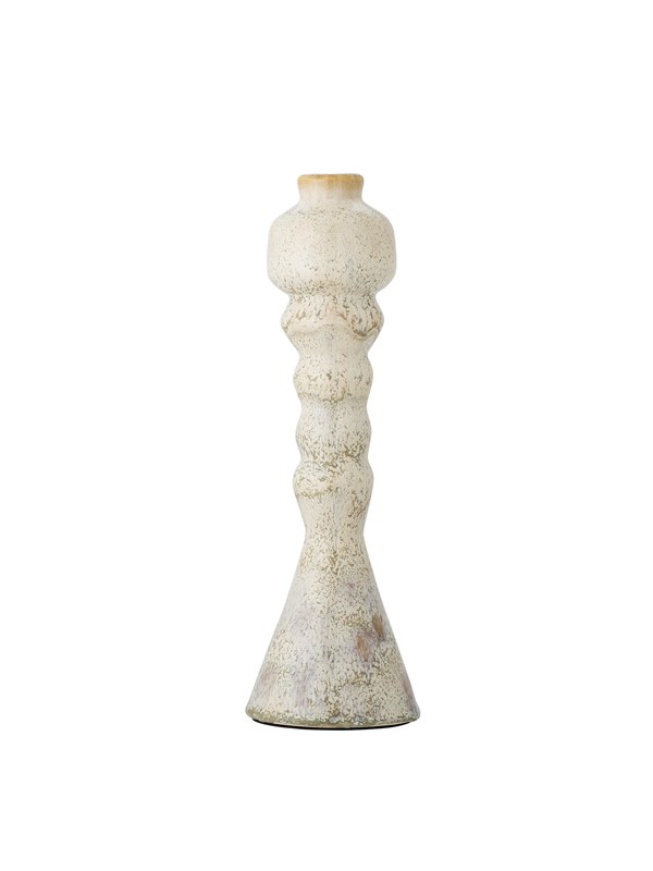 Bloomingville Lysestage - Bancroft - Hvid - Terrakotta - 33 Cm