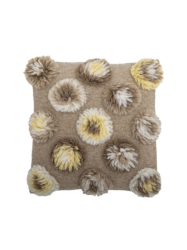 Bloomingville - Somma Pude, Natur, Uld - L50 Ã B50 cm