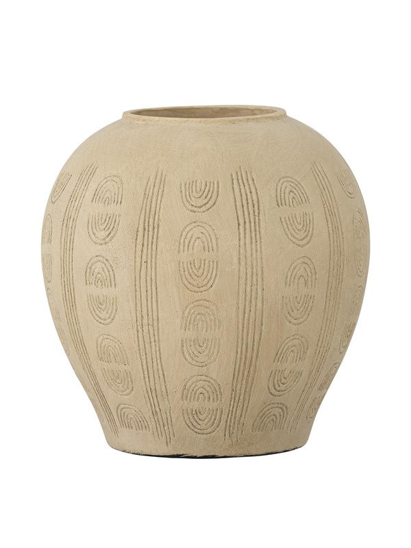 Bloomingville - Taym Deko Vase, Natur, Terrakotta