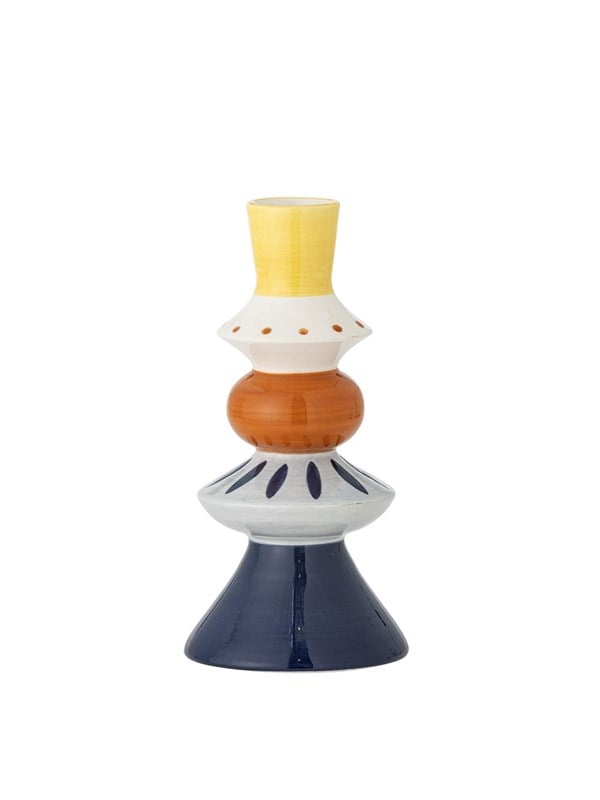 Bloomingville - Kairi Deko Vase, Multifarvet, Stentøj, D10xH21 cm
