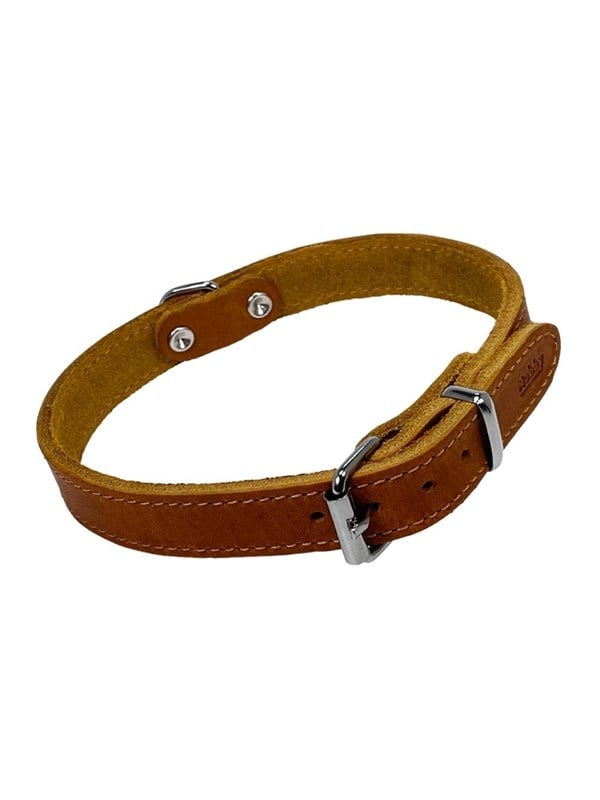Nobby Halsbånd TABIL 45 cm (35-40 cm) 18 mm Cognac billede