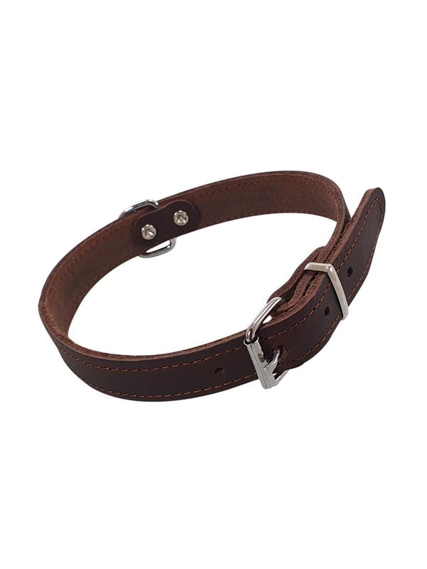 Nobby Halsbånd TABIL 45 cm (35-40 cm) 18 mm Brun billede