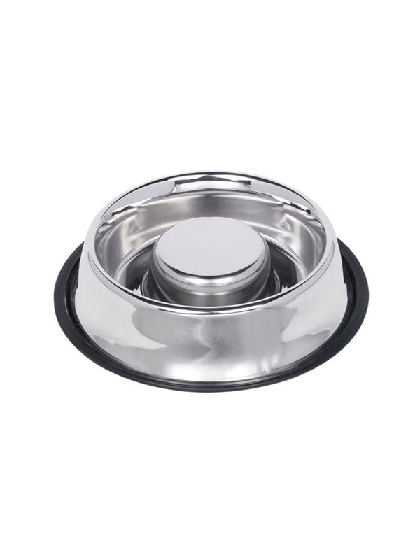 Nobby Slowfeeder skål i rustfrit stål 1.35 L / Ø 30 cm billede