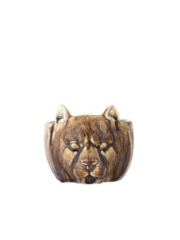 Creative Collection - Abner Urtepotteskjuler, Brun, Stentøj - L13 Ã H9,5 Ã B11,5 cm