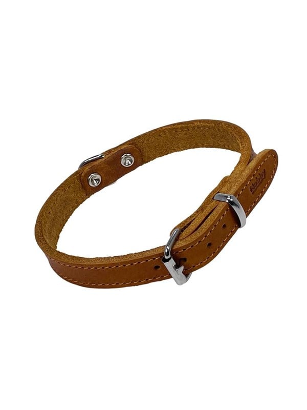 Nobby Halsbånd TABIL 40 cm (31-36 cm) 16 mm Cognac billede