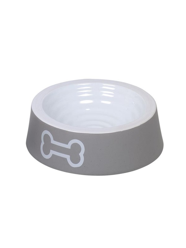 Keramik skål Big Bone - Ø 20 x 6 cm, 0,45 l - Grå