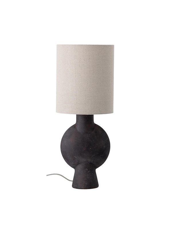 Bordlampe Bloomingville Sergio terracotta base med linned skærm brun D20,5 x H54,5 cm