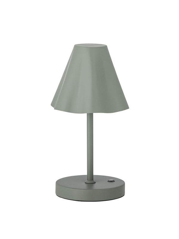 Bloomingville - Lianna bærbar lampe, Genopladelig, Grøn, Jern - L15 Ã H28 Ã B13,5 cm