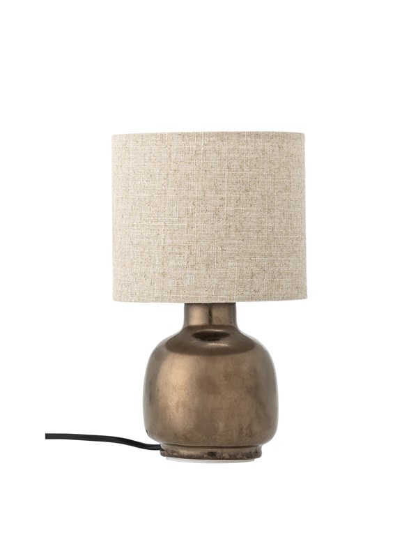 Agni bordlampe, bronze, højde 26 cm, keramik – Bloomingville - Stue - Rustik - Med én lyskilde