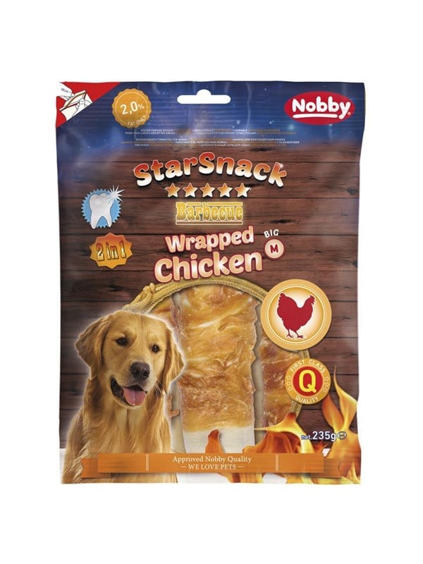 StarSnack BBQ Wrapped kylling 235 g 3 stk billede