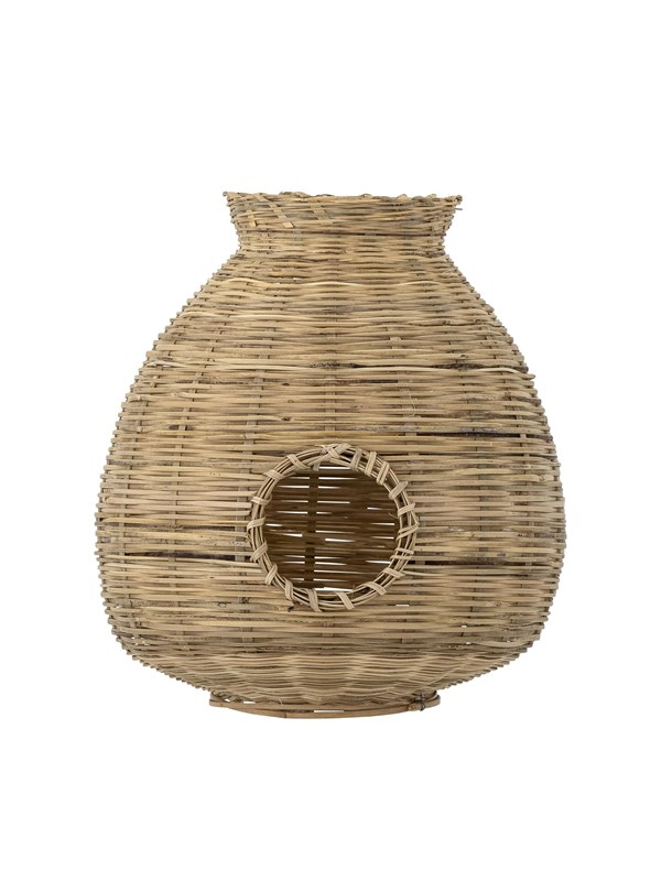 Bloomingville - Ottine Lanterne m/glas, Natur, Bambus - Ø25 Ã H26 cm
