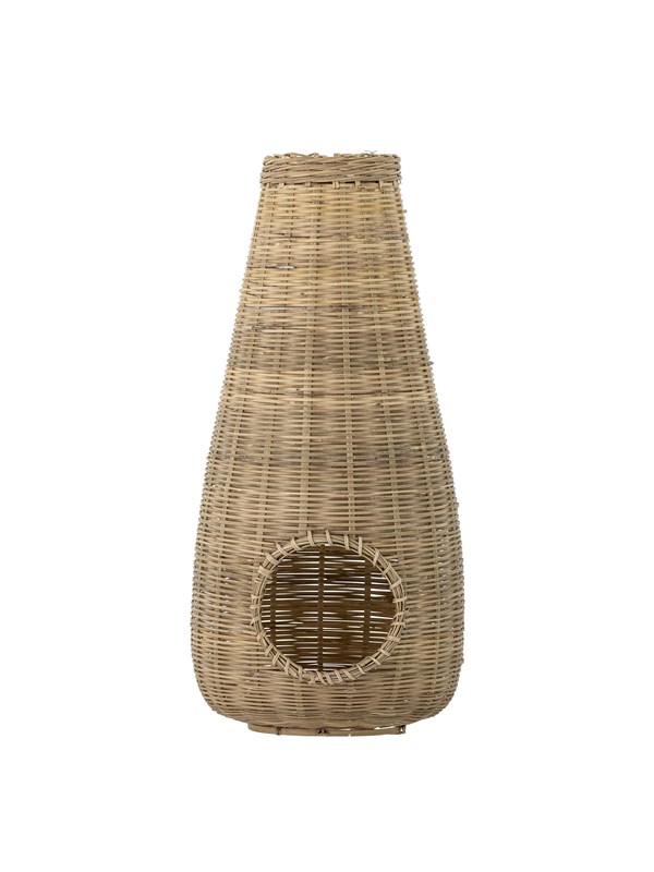 Bloomingville - Ottine Lanterne m/glas, Natur, Bambus - Ø24 Ã H50 cm