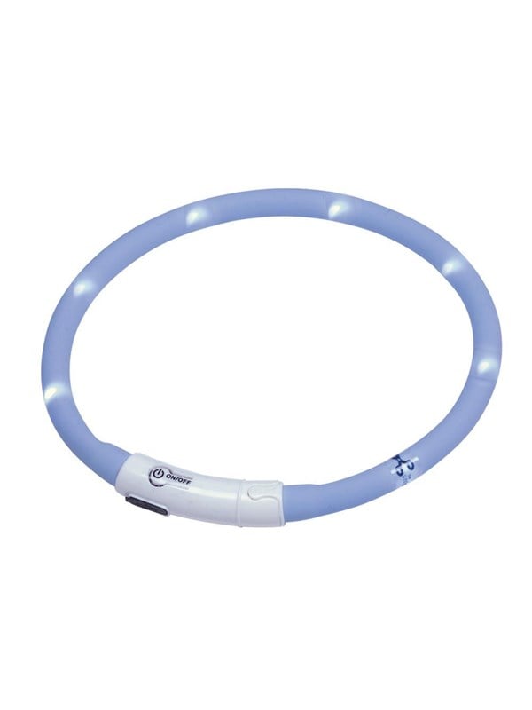 LED halsbånd hundehvalp Ø 45 cm - Light blue - Ø 45 cm