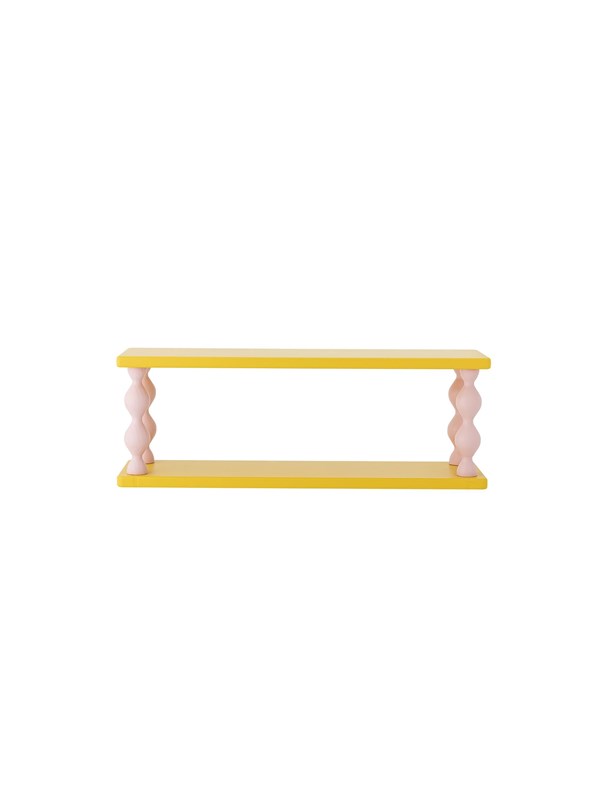 BLOOMINGVILLE MINI Bibiola væghylde til børn - gul MDF (L60xH21,5xB17)