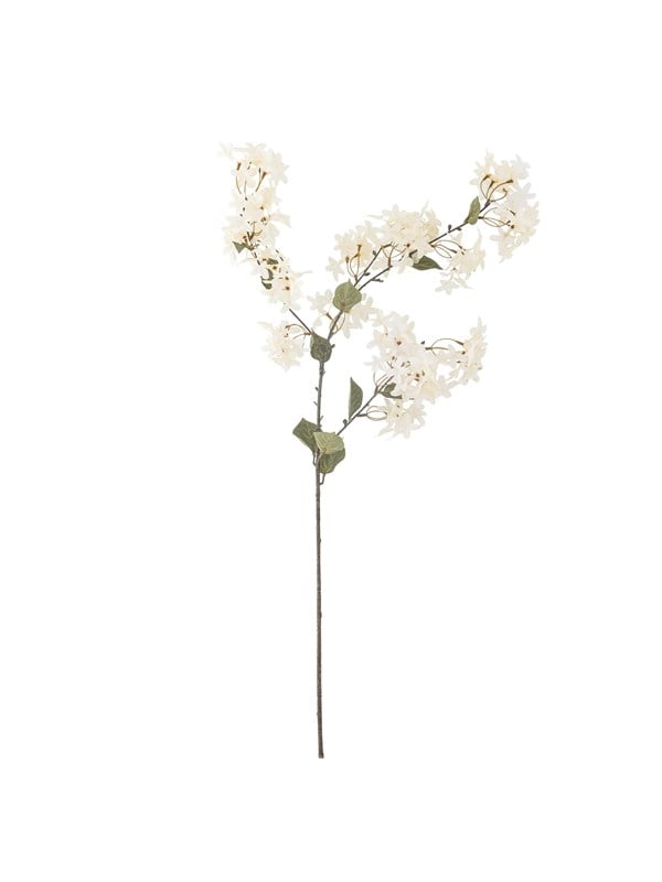 Bloomingville - Myrtle Stilk, Hvid, Kunstige Blomster, D20xH100 cm