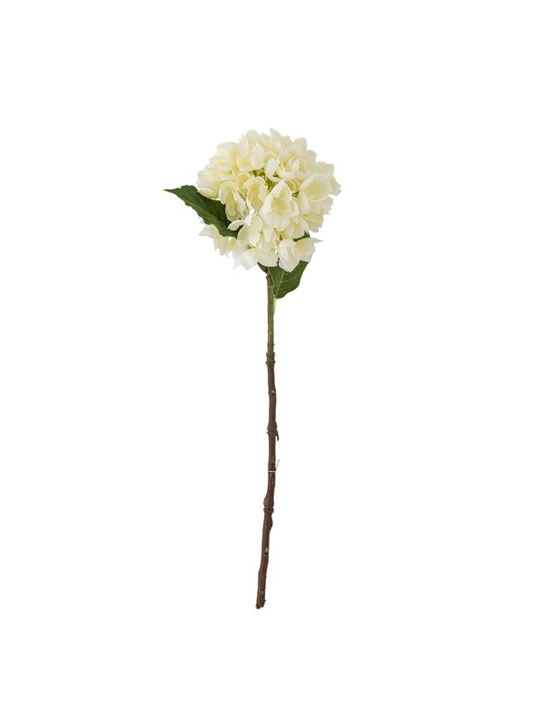 Bloomingville - Hydrangea Stilk, Hvid, Kunstige Blomster, D15xH56 cm