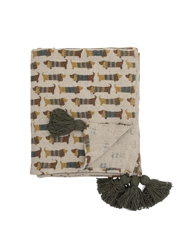 Bloomingville Charlie plaid 130x160 cm Brun