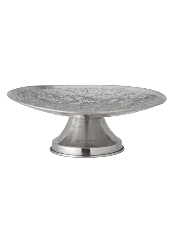 Bloomingville - Litha Fad, Sølv, Metal, D25xH9,5 cm