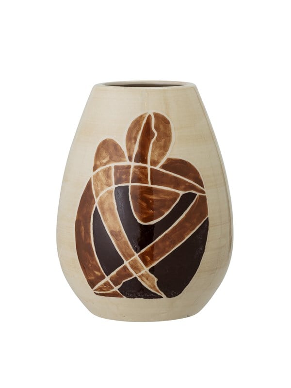 Bloomingville - Jona Vase - Brun - Stentøj Keramik - H 18 Cm
