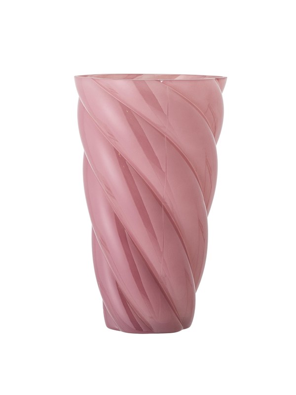 Bloomingville - Callo Vase, Rosa, Glas - Ø17 Ã H29 cm