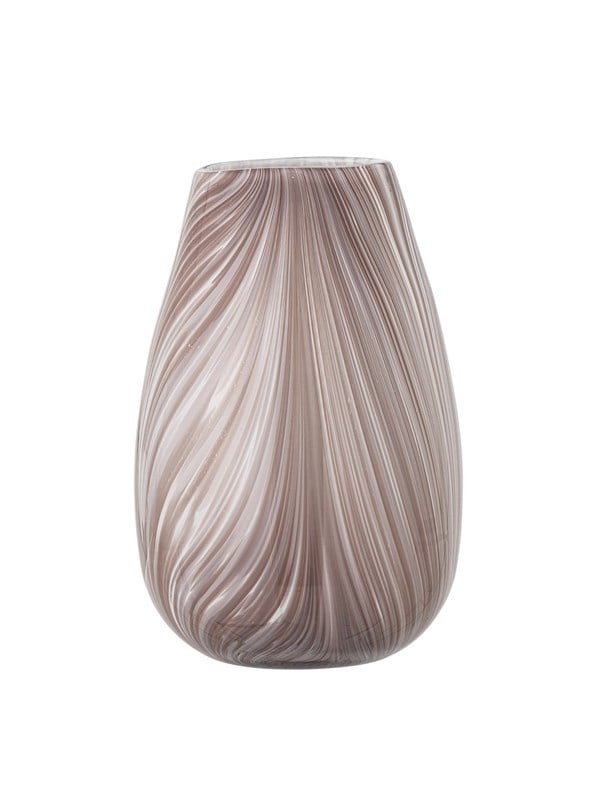 Bloomingville - Ennis Vase, Rosa, Glas, D14,5xH22,5 cm